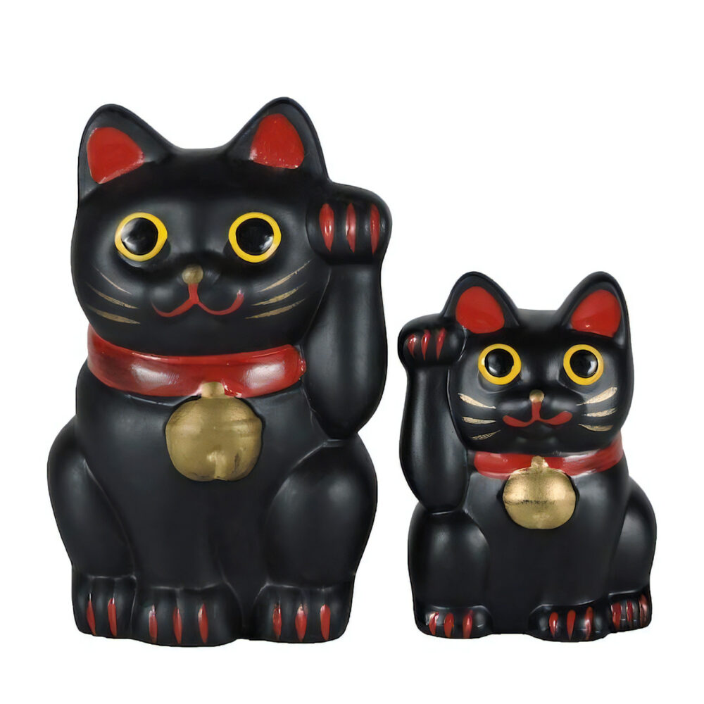 笠森寺の黒招き猫